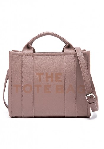 Tote Medium Bag Vegan Leather Pinkish Brown