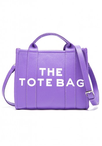 Tote Medium Bag Vegan Leather Violet