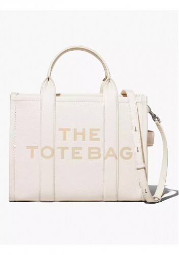 Tote Medium Bag Vegan Leather White