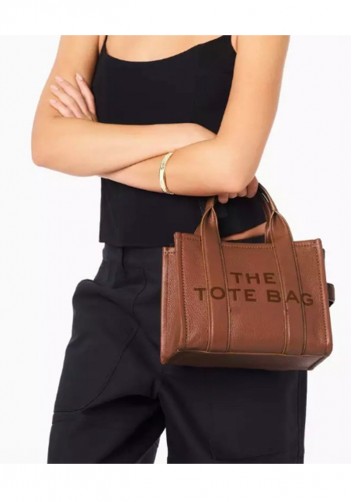 Tote Small Bag Vegan Leather Brown