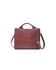 Tote Small Bag Vegan Leather Burgundy