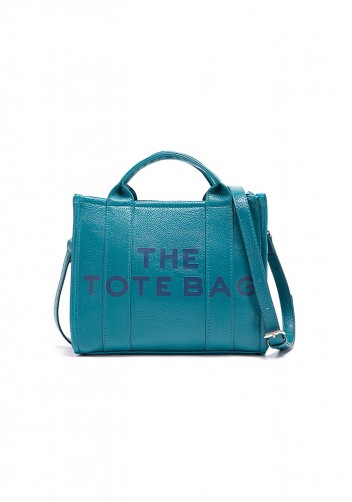 Tote Small Bag Vegan Leather Coral Blue