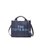 Tote Small Bag Vegan Leather Dark Blue