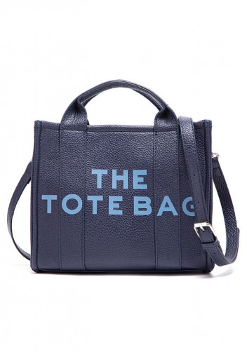 Tote Small Bag Vegan Leather Dark Blue