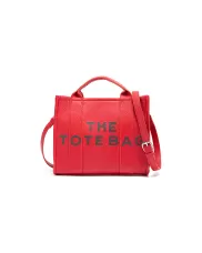 Tote Small Bag Vegan Leather Red