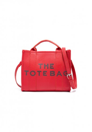 Tote Small Bag Vegan Leather Red