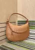 Gemini Woven Shoulder Bag Camel