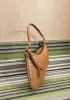 Gemini Woven Shoulder Bag Camel