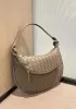 Gemini Woven Shoulder Bag Earthy Brown