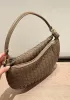 Gemini Woven Shoulder Bag Earthy Brown