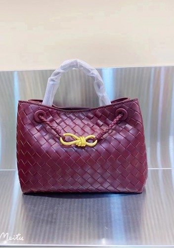 Allegria Woven Small Vegan Leather Shoulder Bag Burgundy