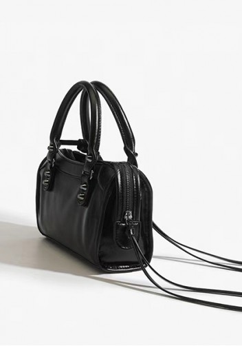 The Route 66 Faux Leather Small Bag Black