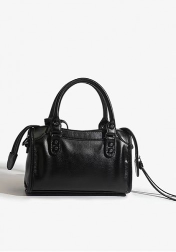 The Route 66 Faux Leather Small Bag Black