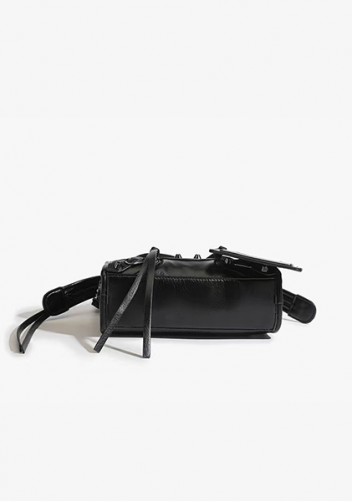 The Route 66 Faux Leather Small Bag Black