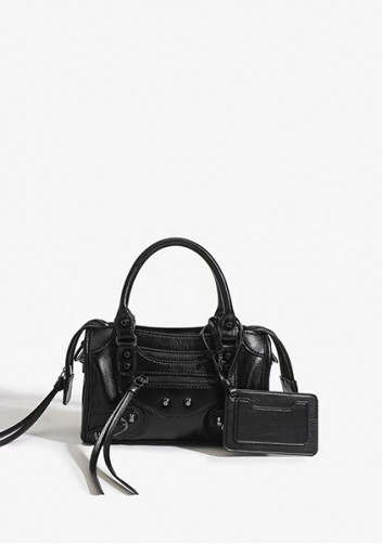 The Route 66 Faux Leather Small Bag Black