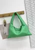 Dina Large Intrecciato Leather Tote Green