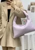 Dina Large Intrecciato Leather Tote Lilac