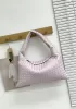 Dina Large Intrecciato Leather Tote Lilac