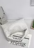 Dina Large Intrecciato Leather Tote White