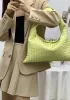 Dina Large Intrecciato Leather Tote Yellow