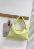 Dina Large Intrecciato Leather Tote Yellow