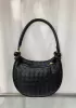 Gemini Woven Shoulder Small Bag Black