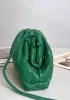 Dina Woven Vegan Leather Clutch Shoulder Bag Green