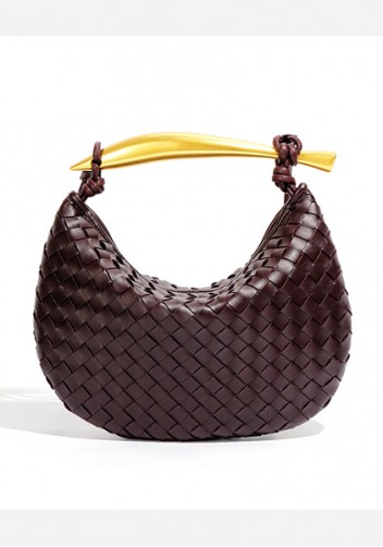 The Fish Handle Small Vegan Leather Bag Choco