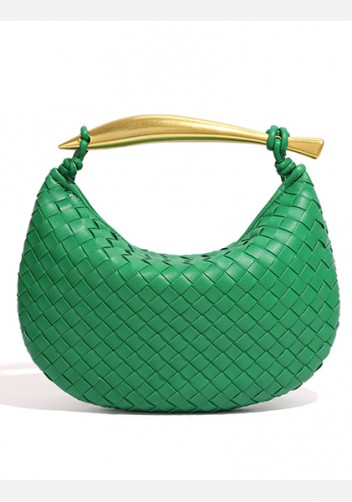 The Fish Handle Small Vegan Leather Bag Green