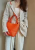 Adrienne Patchwork Leather Mini Tote Orange