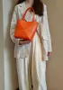 Adrienne Patchwork Leather Mini Tote Orange