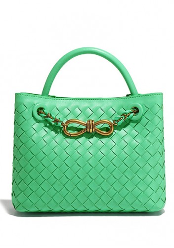 Allegria Woven Mini Vegan Leather Shoulder Bag Siren Green