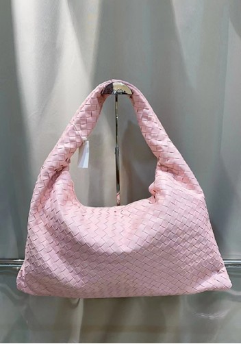 La Scalla Woven Large Hobo Pink