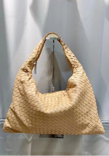 La Scalla Woven Large Hobo Potato