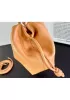 Salsa Leather Small Drawstring Bag Cream