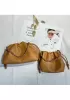 Salsa Leather Small Drawstring Bag Cream