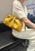 Salsa Leather Medium Drawstring Bag Yellow