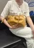 Salsa Leather Medium Drawstring Bag Yellow