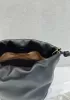 Salsa Leather Medium Drawstring Bucket Bag Black