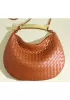 The Fish Handle Medium Vegan Leather Chain Bag Brown