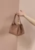 Mia Chute Leather Small Shoulder Bag Camel