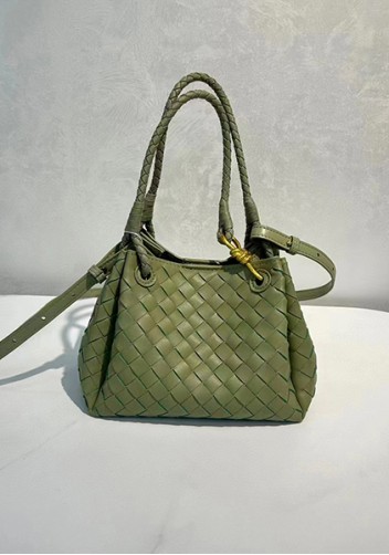 Mia Chute Leather Small Shoulder Bag Green