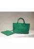 Grand Boulevard Woven Small Tote Green