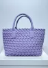 Grand Boulevard Woven Small Tote Purple