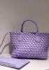 Grand Boulevard Woven Small Tote Purple