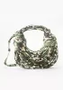 Dina Spaghetti Vegan Leather Knot Shoulder Bag Camouflage