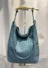 The Fish Handle Vegan Leather Hobo Bag Sage Green