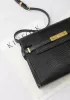 Ivana Lizard Leather Shoulder Bag Black