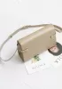 Ivana Leather Small Shoulder Bag Beige