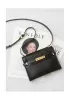 Ivana Leather Small Shoulder Bag Black